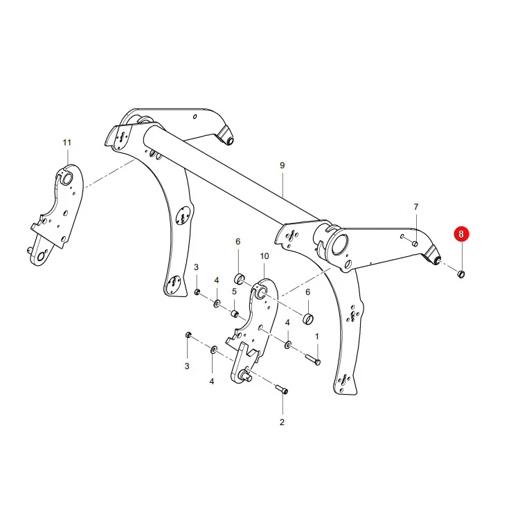 AGCO - 0920-70-29-00 - Flanged Sliding Bushing Massey Ferguson Lely