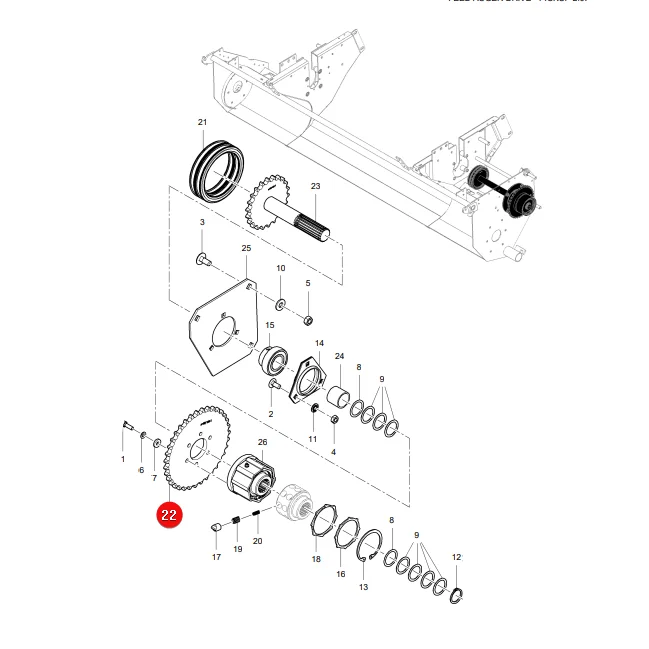 AGCO - 0934-73-17-00GY - Gear Wheel Massey Ferguson Lely