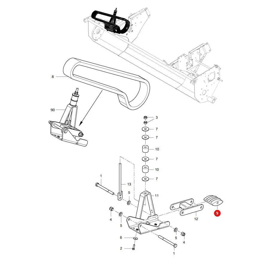AGCO - 0934-99-04-00 - Slide Massey Ferguson Lely