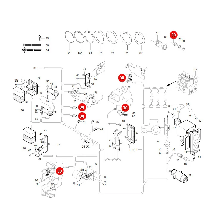 AGCO - 0971-39-07-00 - Massey Ferguson Lely Proximity Sensor