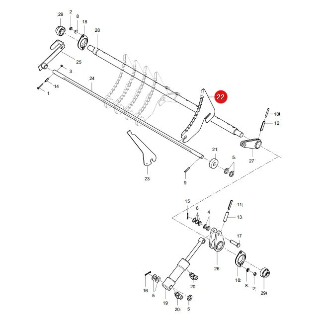 AGCO - 0982-21-09-00 - Massey Ferguson Lely Knife