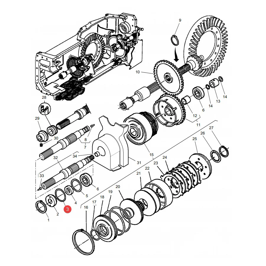 AGCO - 1009659M1 - Massey Ferguson Front Axle O-Ring