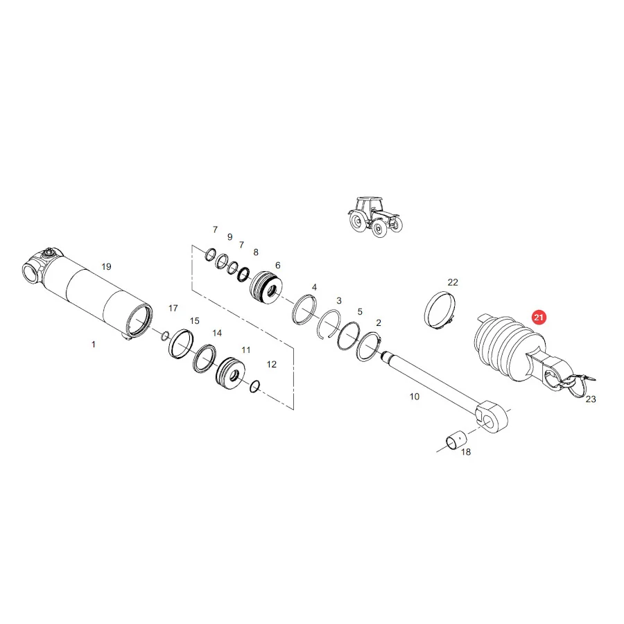 AGCO - 117921020010 - Bellows Actuator Cover Fendt