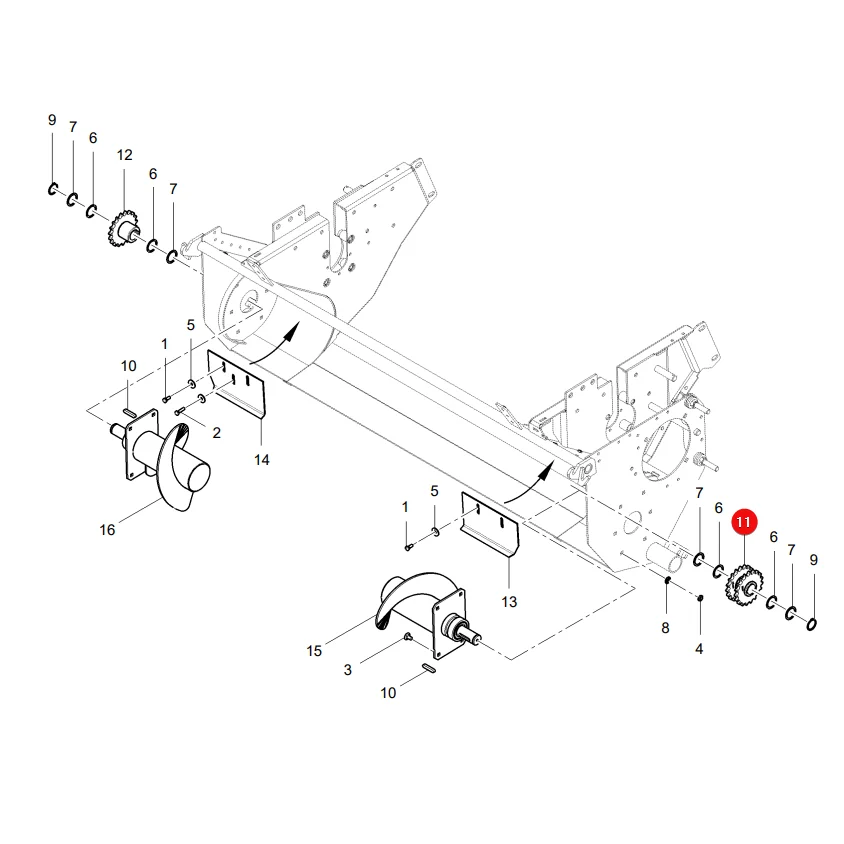 AGCO - 1257-41-02-01GY - Massey Ferguson Lely Double Gear