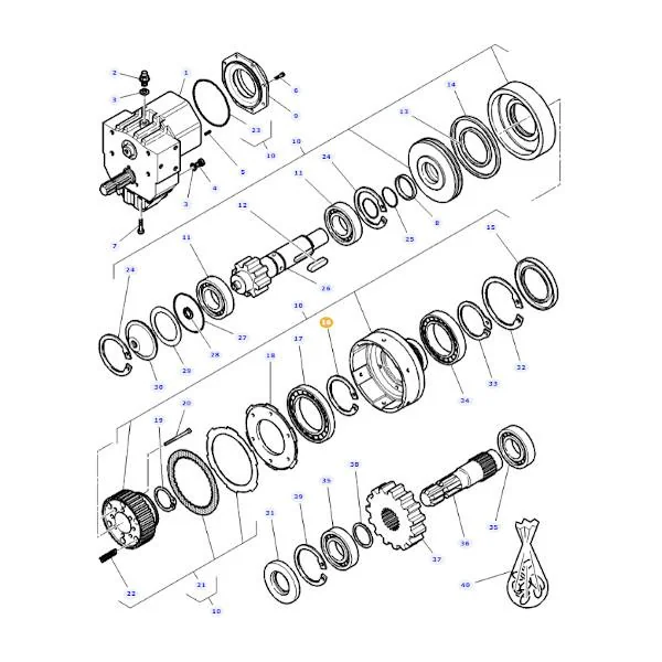 AGCO - 1440533X1 - Massey Ferguson Front Drive Housing Circlip