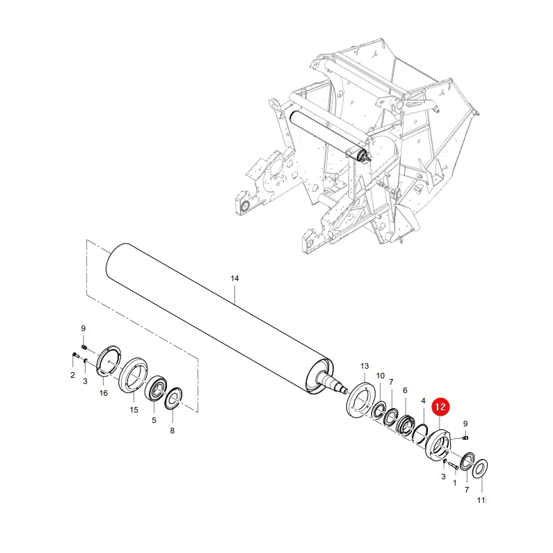 AGCO - 1729-16-02-20W - Massey Ferguson Bearing Housing