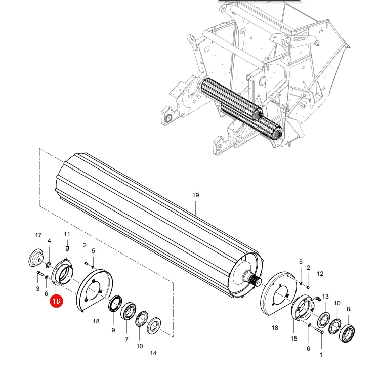 AGCO - 1729-16-33-15W - Massey Ferguson Lely Bearing Cover
