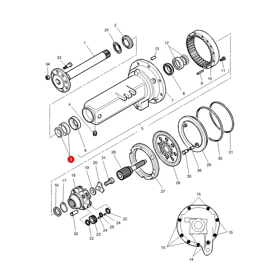 AGCO - 1860503M93 - Tapered Roller Bearing For Massey Ferguson Axle