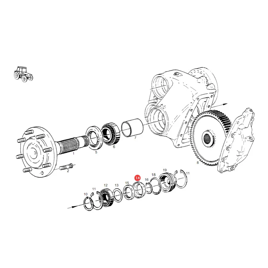 AGCO - 199110150061 - Fendt Rear Planetary Ring