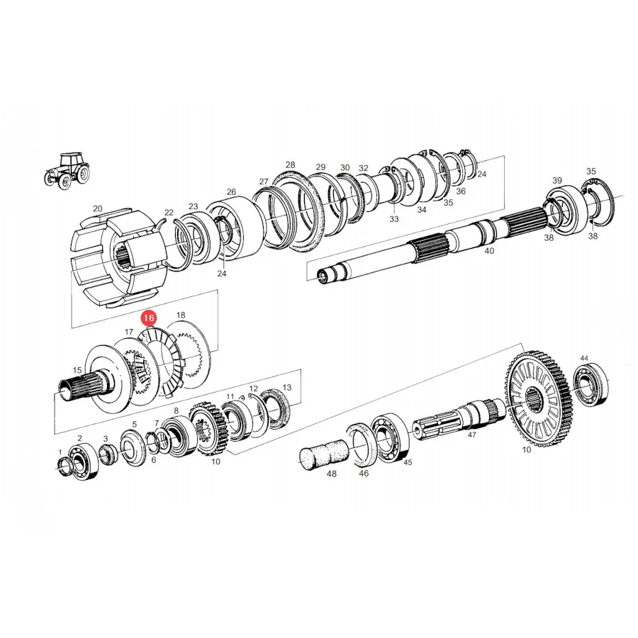 AGCO - 205100200500 - Fendt PTO Friction Disc
