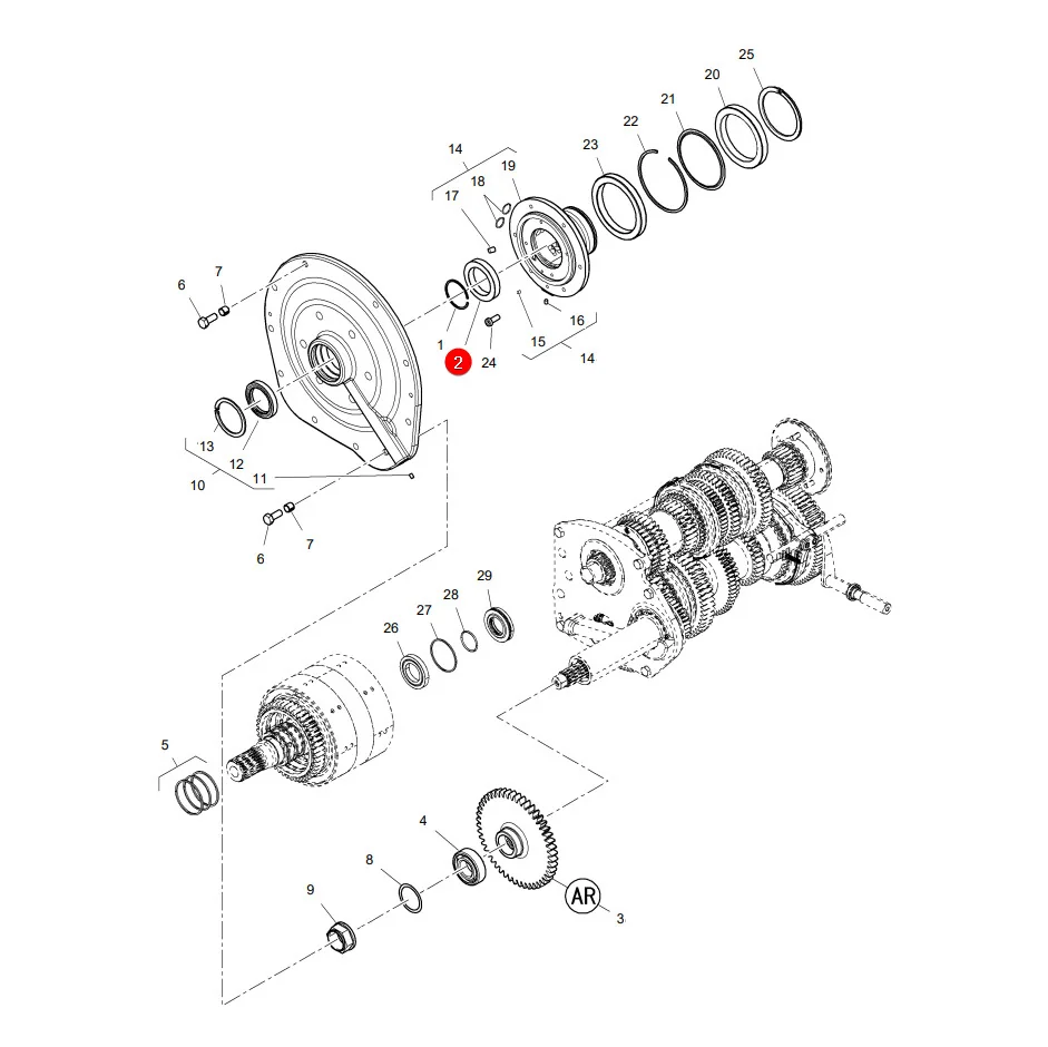 AGCO - 3011624X1 - Ball Bearing Gearbox Massey Ferguson