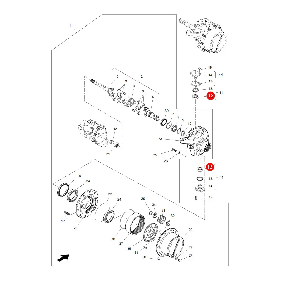 AGCO - 3310930M91 - Kingpin Bearing Massey Ferguson