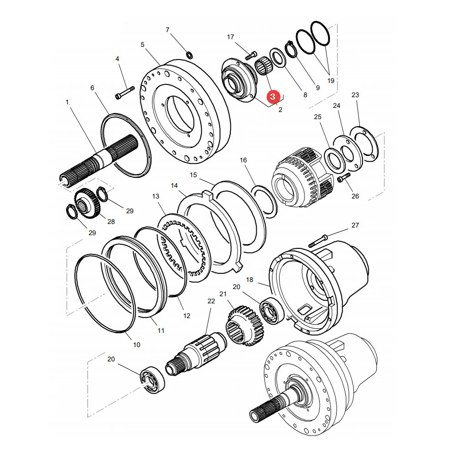 AGCO - 3382235M1 - Transmission Needle Bearing Massey Ferguson
