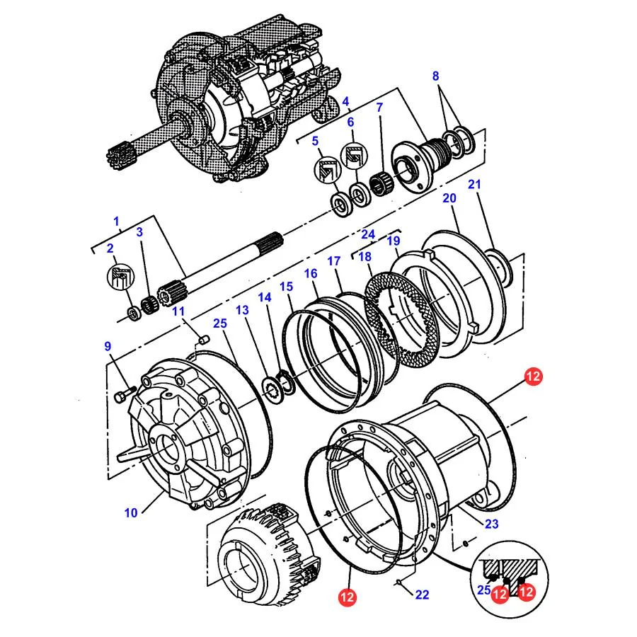 AGCO - 3382249M1 - Transmission O-Ring Massey Ferguson
