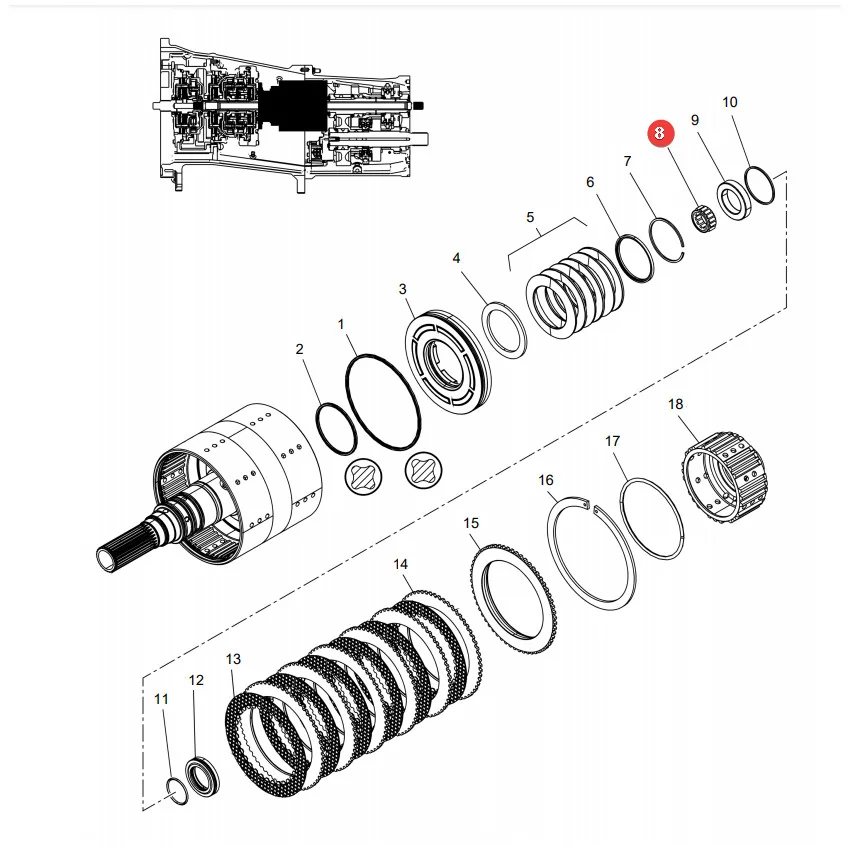 AGCO - 3382792M1 - Needle Bearing for Gearbox Massey Ferguson