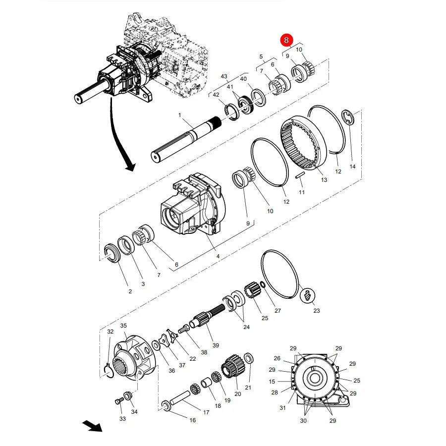 AGCO - 3383709M1 - Tapered Roller Bearing Massey Ferguson