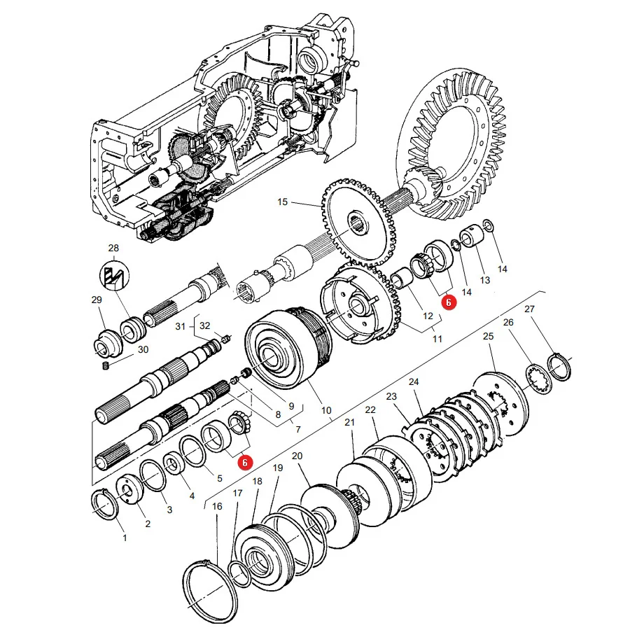 AGCO - 339481X1 - Massey Ferguson Front Drive Tapered Bearing