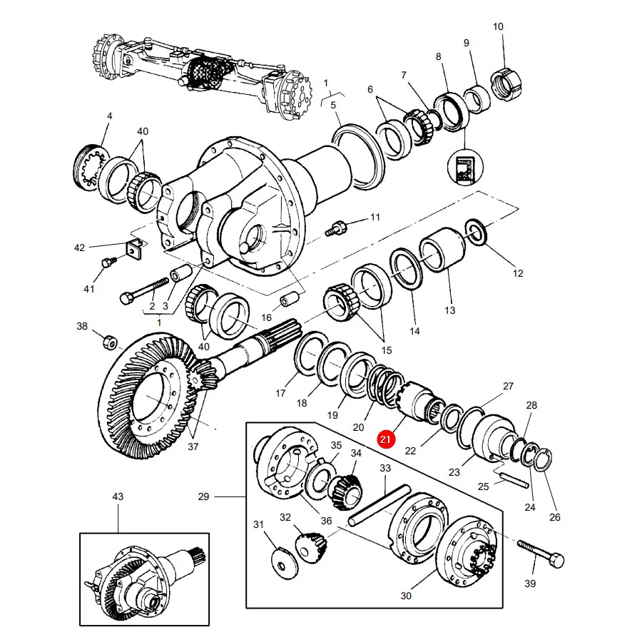 AGCO - 3427838M1 - Differential Link Massey Ferguson