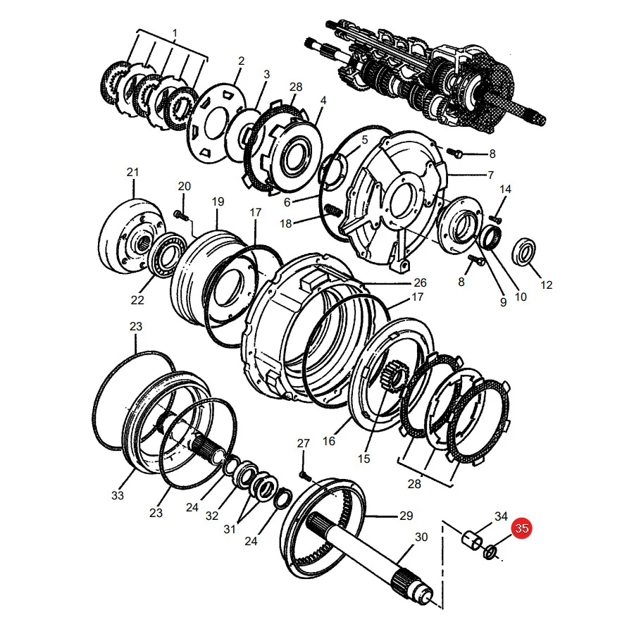 AGCO - 3615302M1 - Speedshift Sealing Ring Massey Ferguson