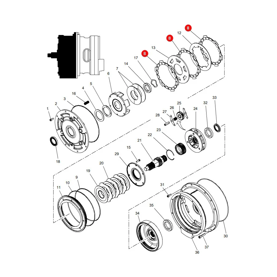 AGCO - 3616741M2 - Friction Disc Massey Ferguson