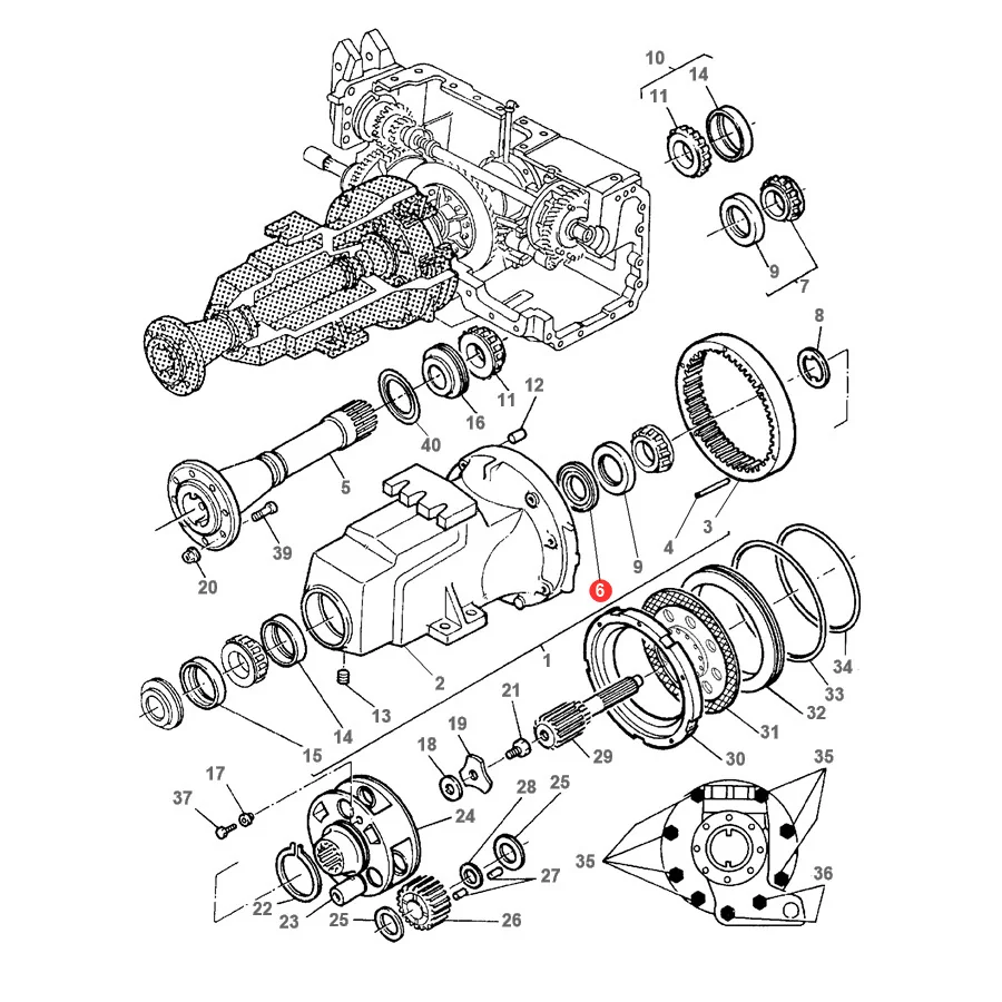 AGCO - 3619344M1 - Clutch Oil Seal Ring Massey Ferguson