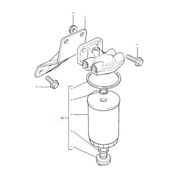 AGCO - 3638510M2 - Fuel Filter Massey Ferguson