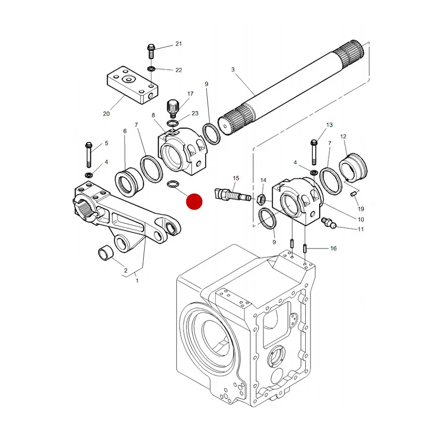 AGCO - 364105X1 - Massey Ferguson  Hydraulic Pump O-Ring