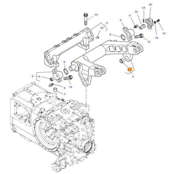AGCO - 3716510M2 - Rear Three-Point Linkage Bushing Massey Ferguson