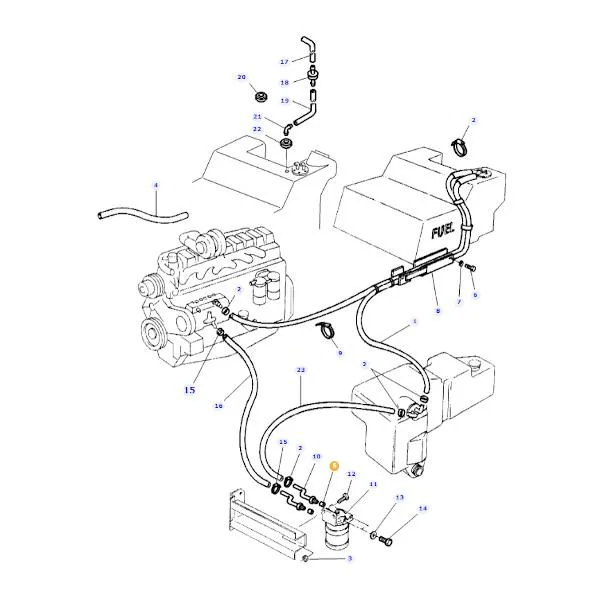 AGCO - 376526X1 - Massey Ferguson Fuel Line Seal Insert