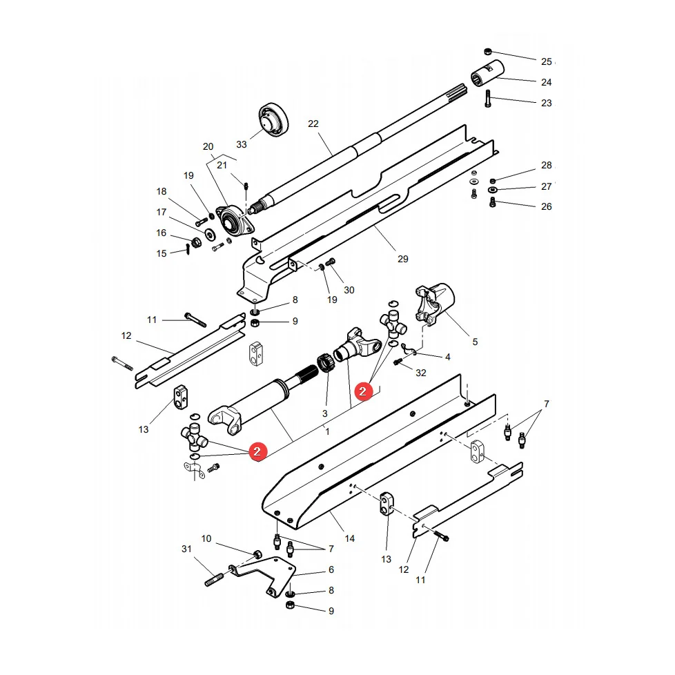 AGCO - 3903646M1 - Massey Ferguson Drive Shaft Cross Joint