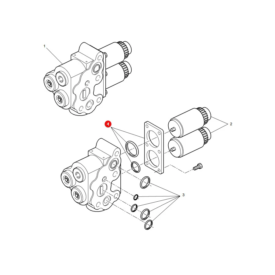 AGCO - 3907033M91 - Massey Ferguson Lift Valve Gasket