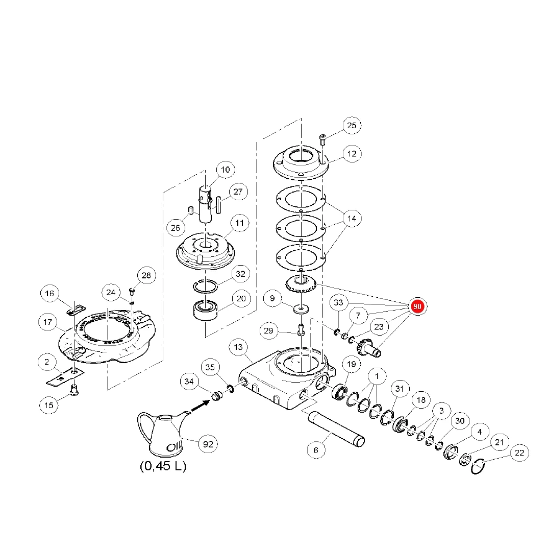 AGCO - 4-1220-0750-0 - Gear Set Massey Ferguson Lely