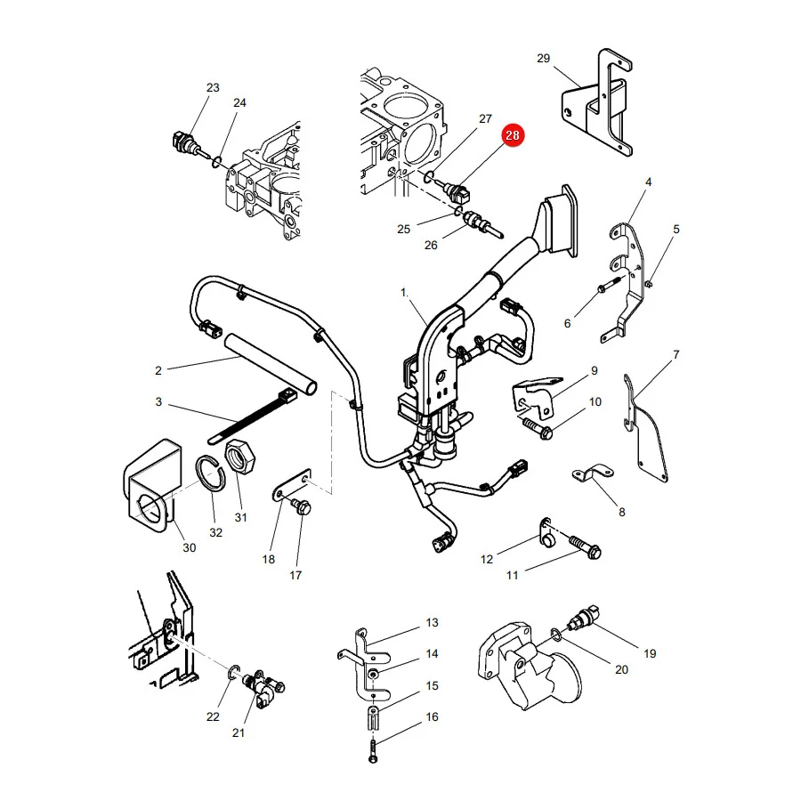 AGCO - 4226155M1 - Massey Ferguson  Engine Temperature Sensor