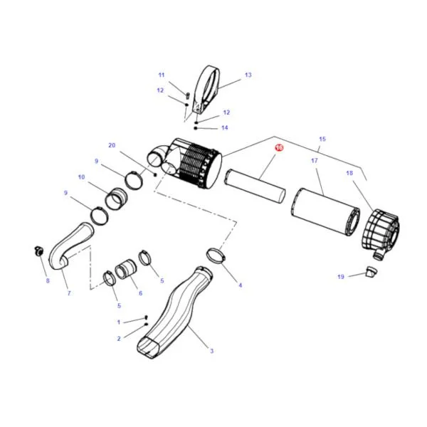 AGCO - 4270034M1 - Massey Ferguson Air Filter Insert