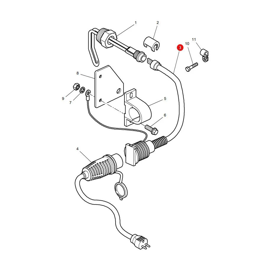 AGCO - 4270172M1 - Massey Ferguson Engine Heater Harness