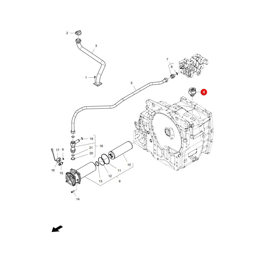 AGCO - 4285858M1 - Gearbox Breather Massey Ferguson