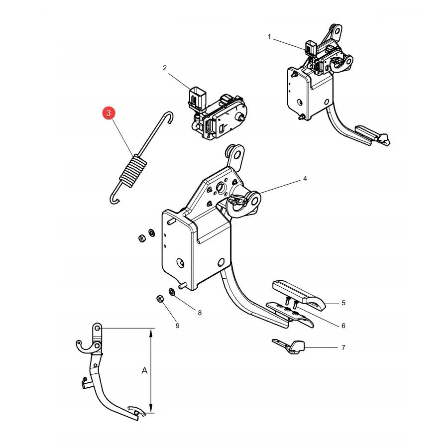 AGCO - 4299464M2 - Clutch Pedal Spring Massey Ferguson
