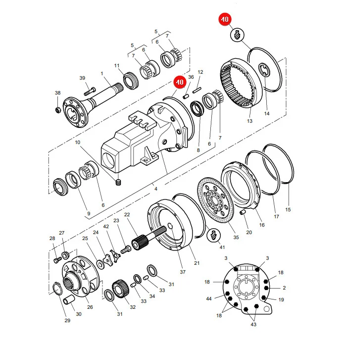 AGCO - 4301332M1 - Rear Axle O-Ring Massey Ferguson