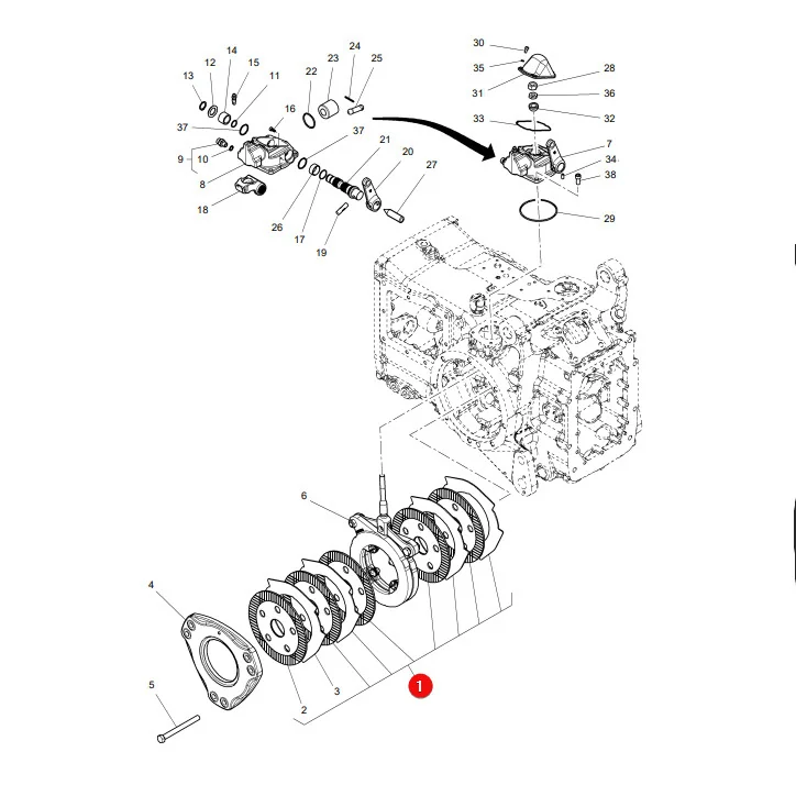 AGCO - 4311469M91 - Massey Ferguson  Brake Repair Kit