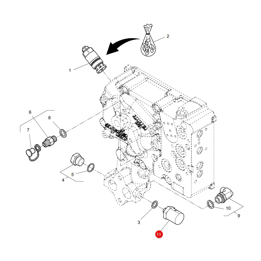 AGCO - 4358648M3 - Massey Ferguson Oil Pressure Sensor
