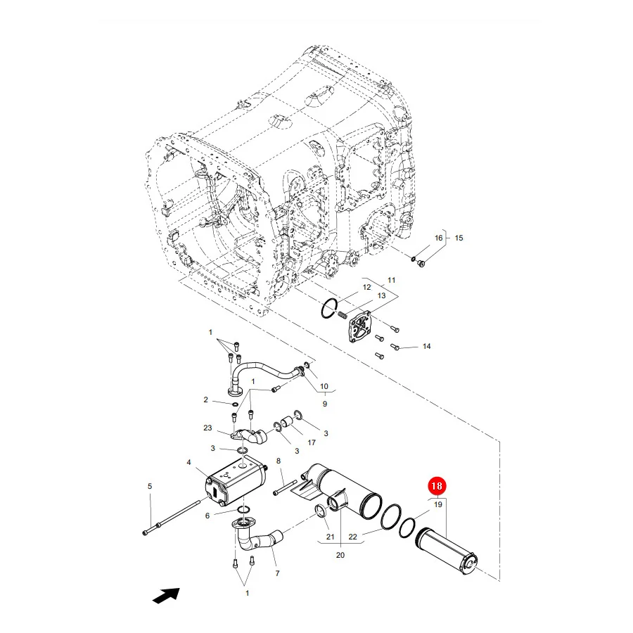 AGCO - 4363520M3 - Massey Ferguson Hydraulic Filter