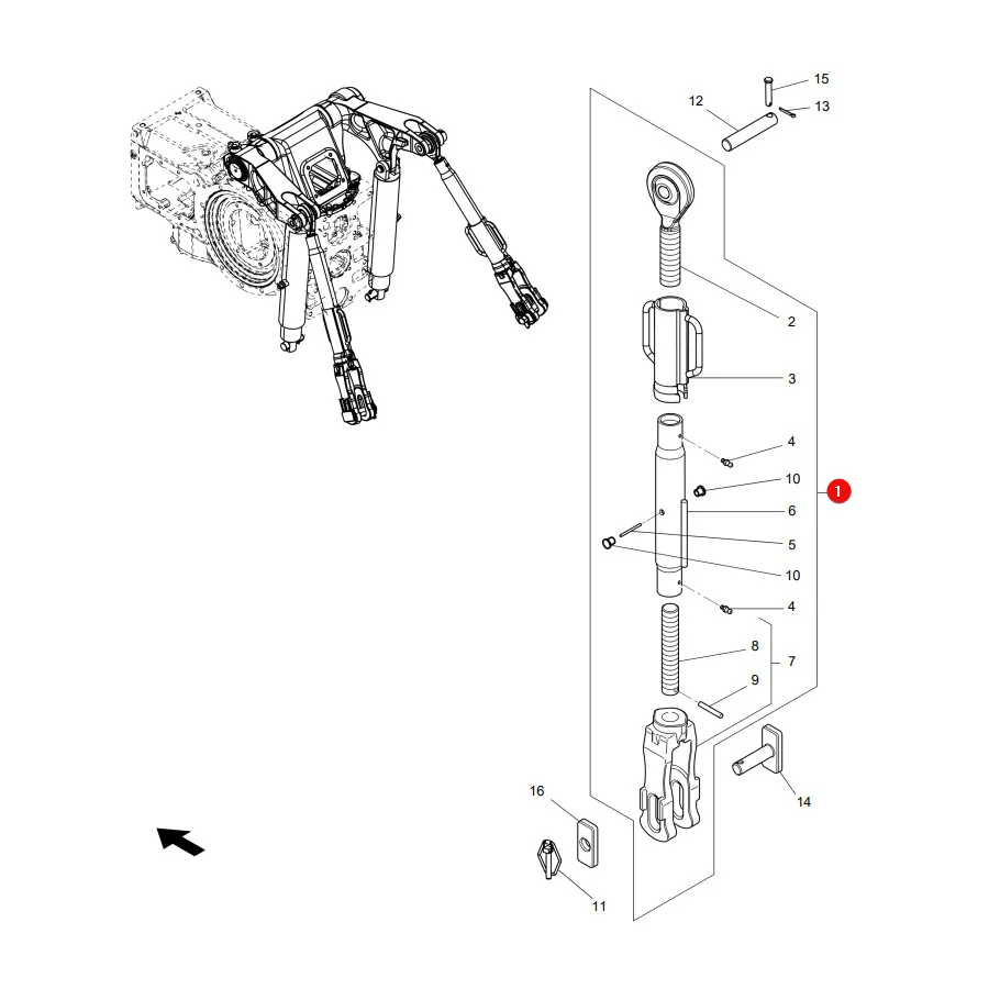 AGCO - 4369840M1 - Massey Ferguson  Lift Arm