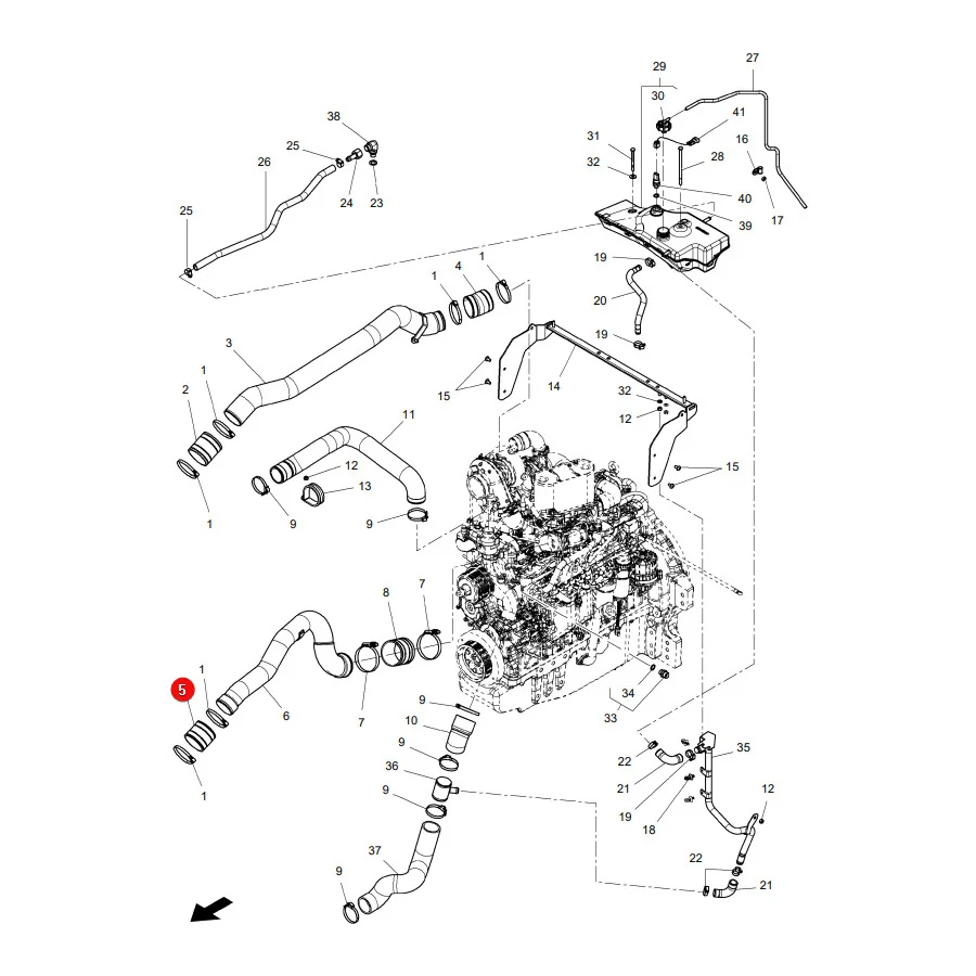 AGCO - 4390300M2 - Massey Ferguson Cooling System Bushing