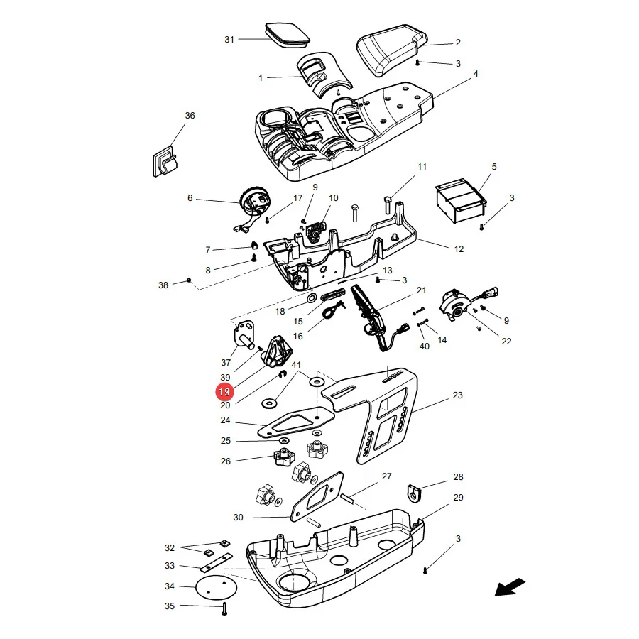 AGCO - 4391802M4 - Armrest Bracket Massey Ferguson
