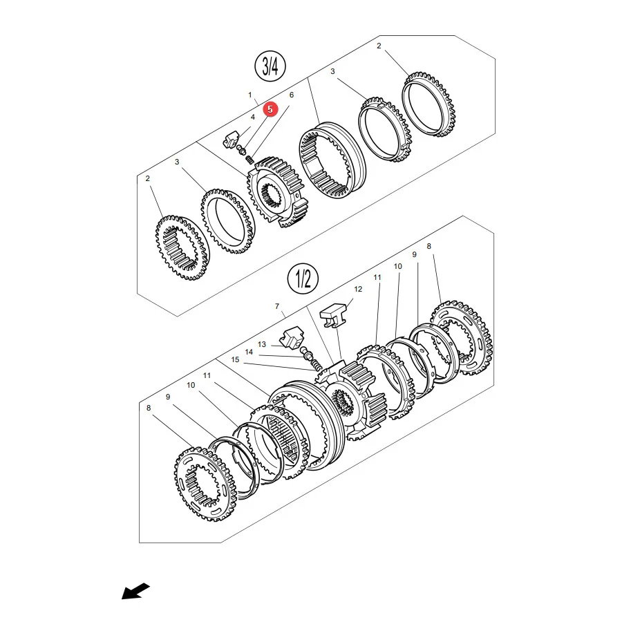 AGCO - 514100080450 - Synchronizer Ball Massey Ferguson