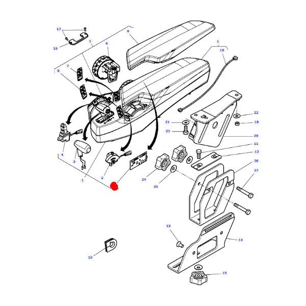 AGCO - 6249010M1 - Armrest Electrical Board Massey Ferguson