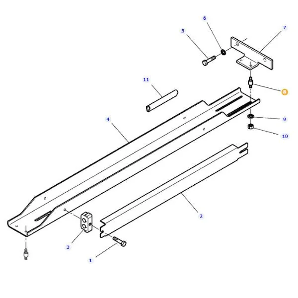 AGCO - 658081M2 - Metal-Rubber Damper of the Cab Step Massey Ferguson