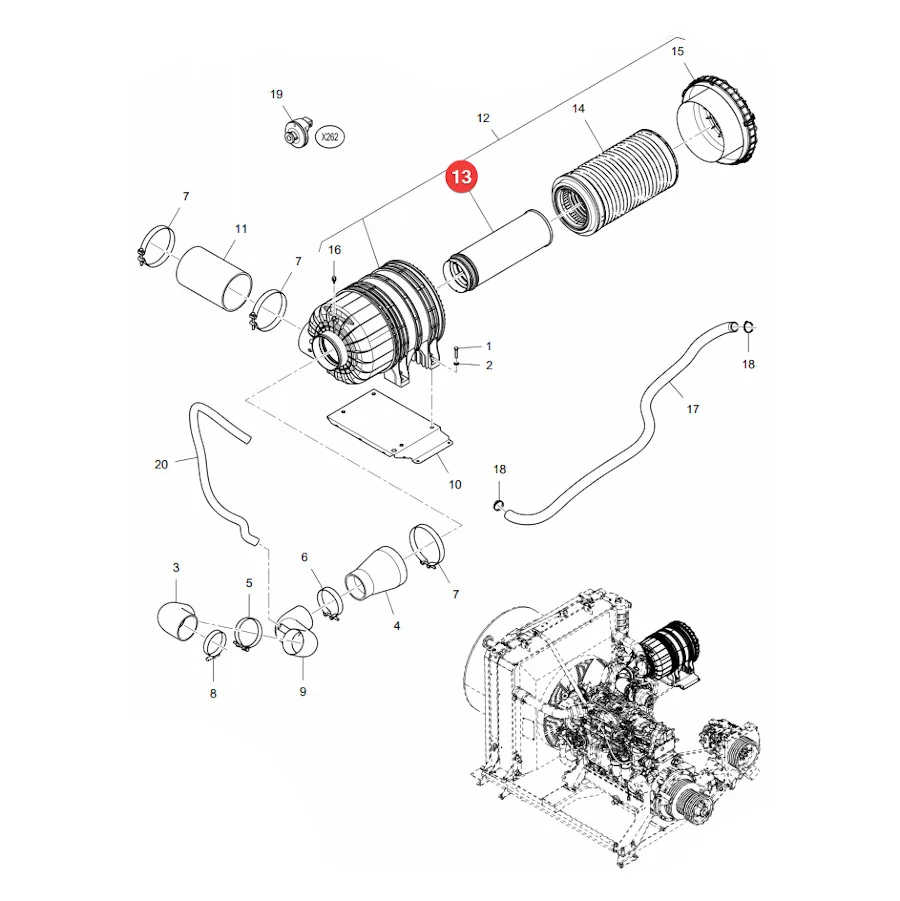 AGCO - 700736905 - Inner Air Filter Massey Ferguson