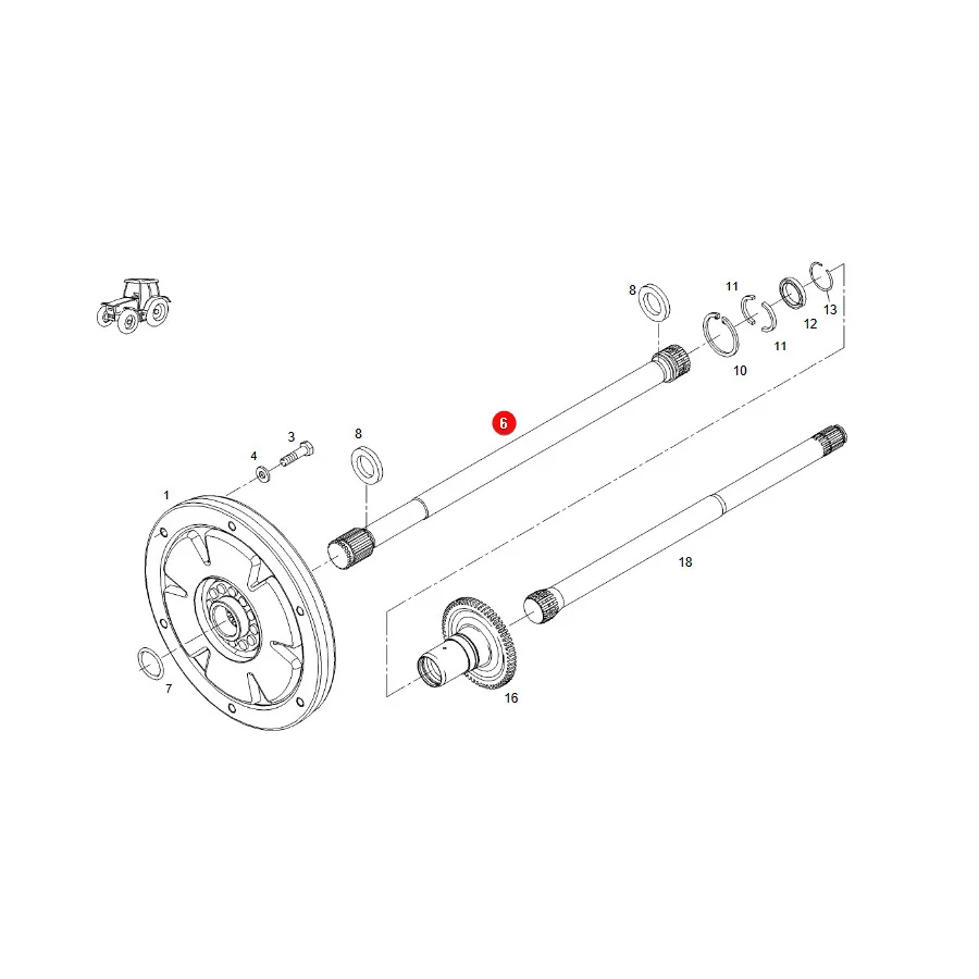 AGCO - 716100420022 - Drive Shaft Fendt