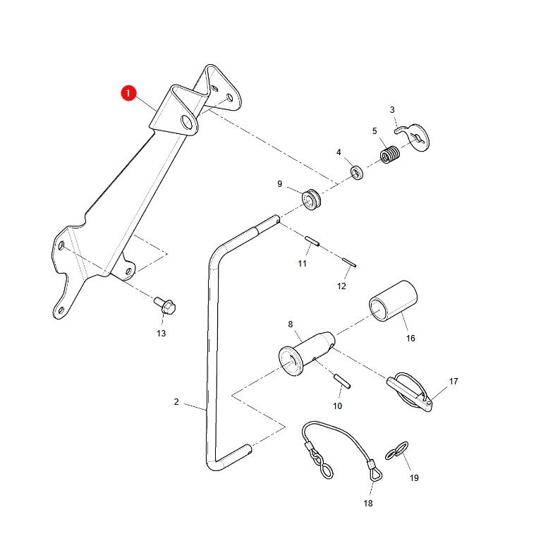 AGCO - 743870200090 - Bracket For Coupling Handle Fendt